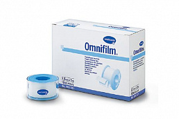 Пластырь Omnifilm фиксирующий на пленочной основе 1,25 см х 9,2 м. 5 шт..